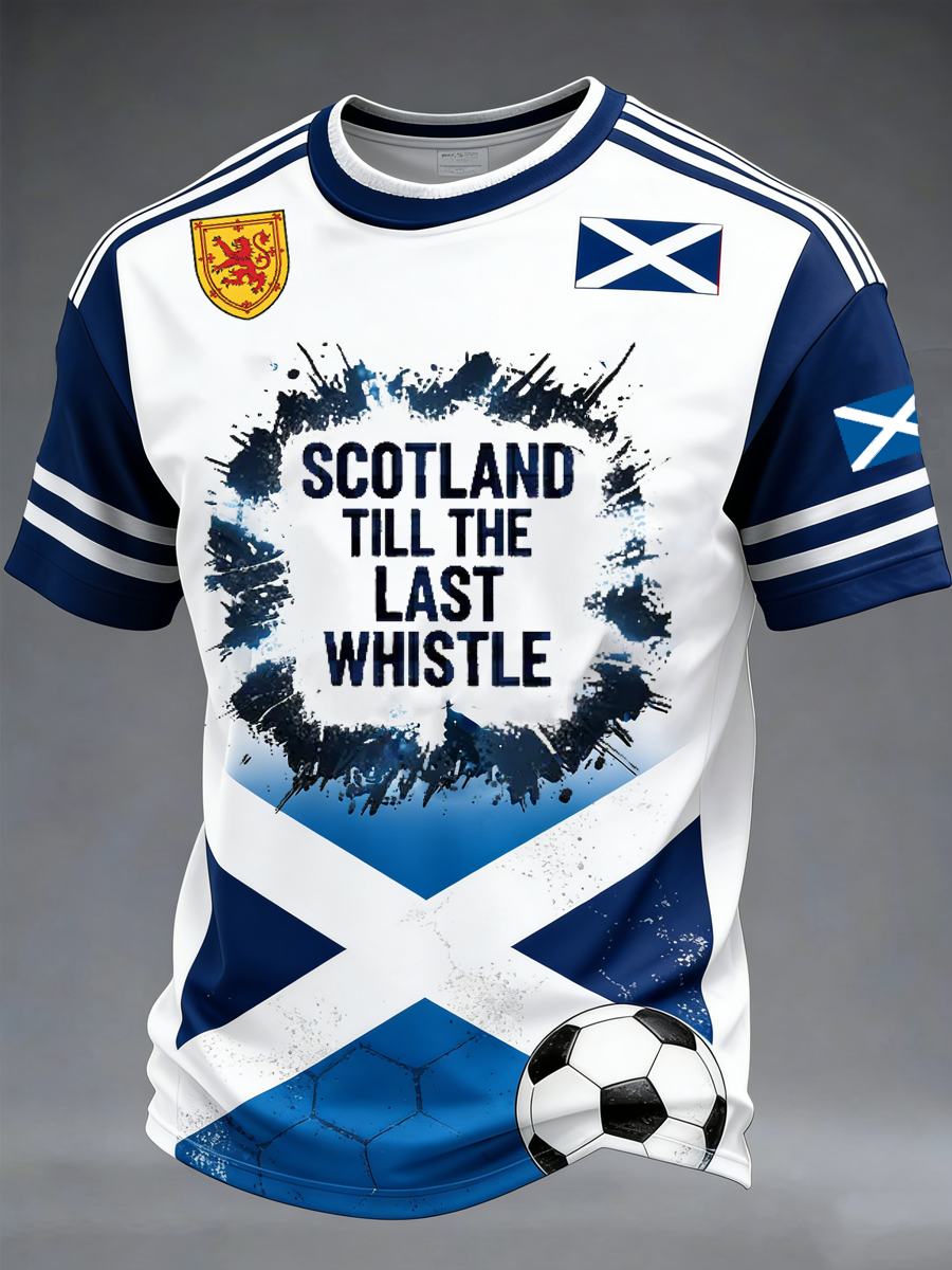 Men's UK Football Lover Scotland Printed short sleeves t-shirt