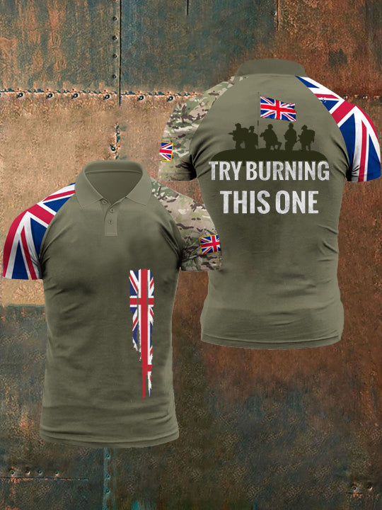 Men’s Try To Burn This T-Shirt Army Green / S