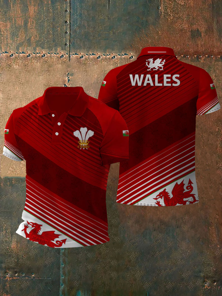 Men's Wales Flag Short Sleeves t-shirt