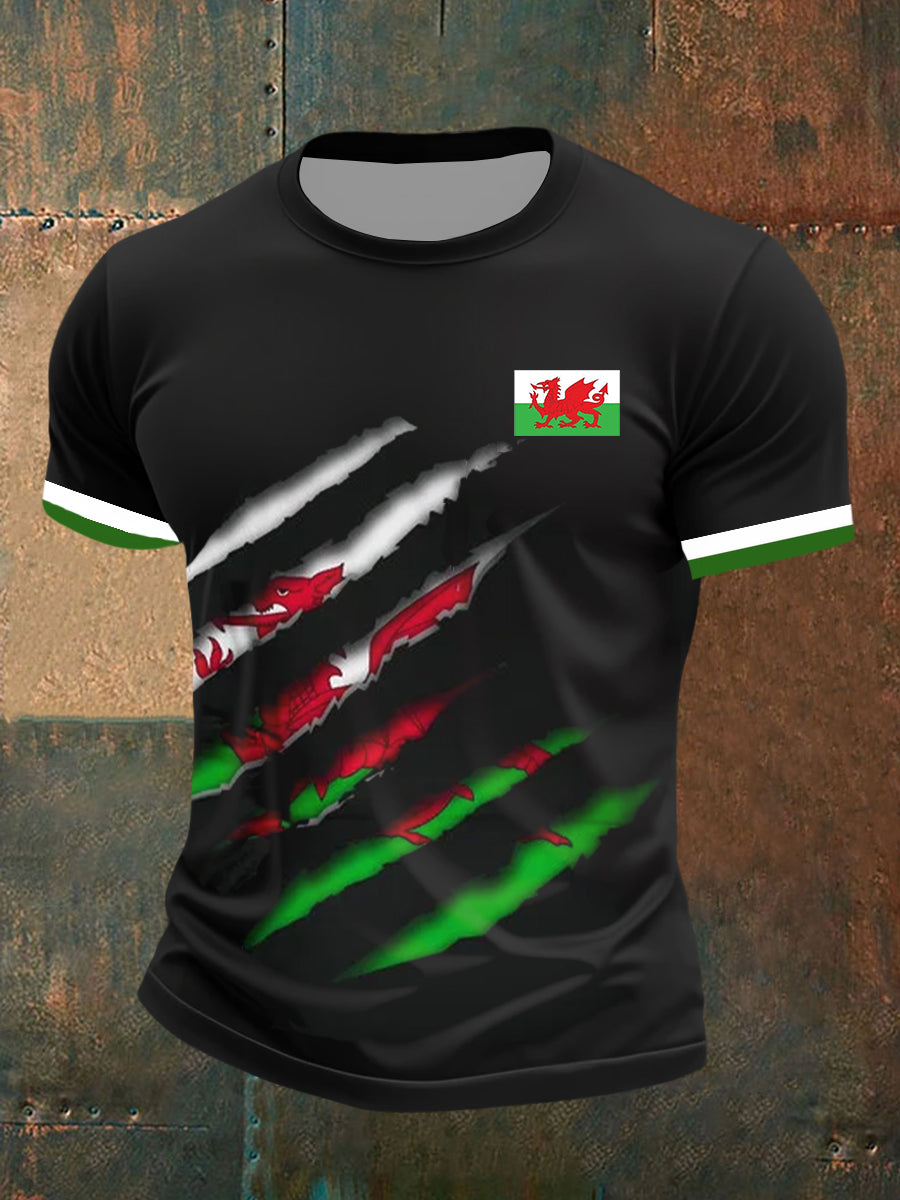 Men's Wales Flag Short Sleeves t-shirt