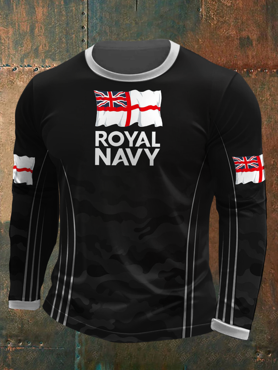 Men's Royal Navy Veteran Printed T-Shirt