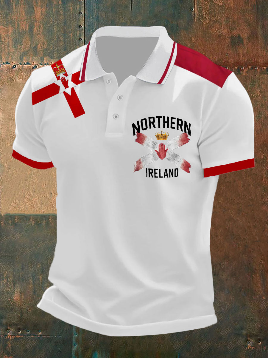 Men's Northern Ireland Print Button-Down Shirt