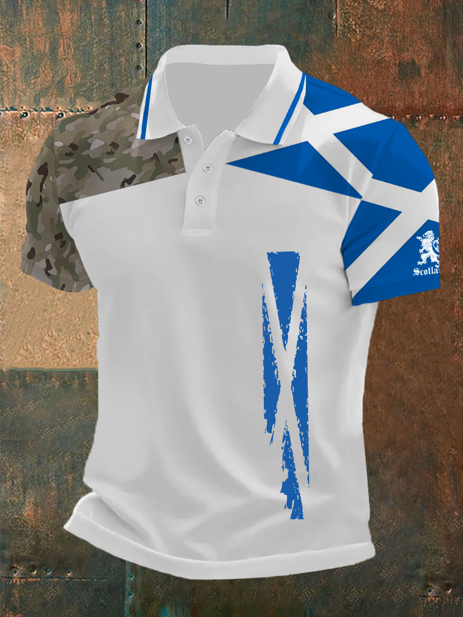 Men's Women's Scottish Printed Short Sleeve T-Shirt