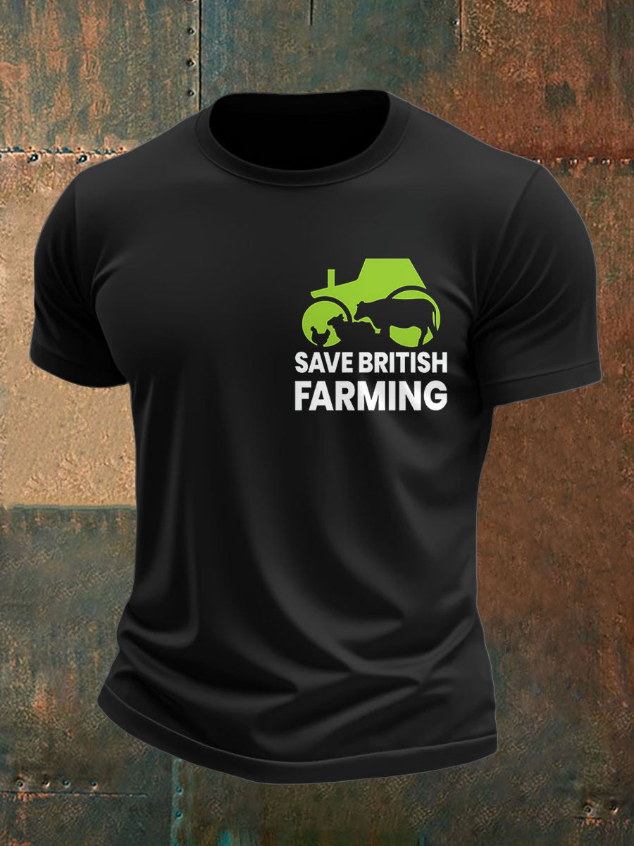 Men's Save British Farming Printed T-shirt