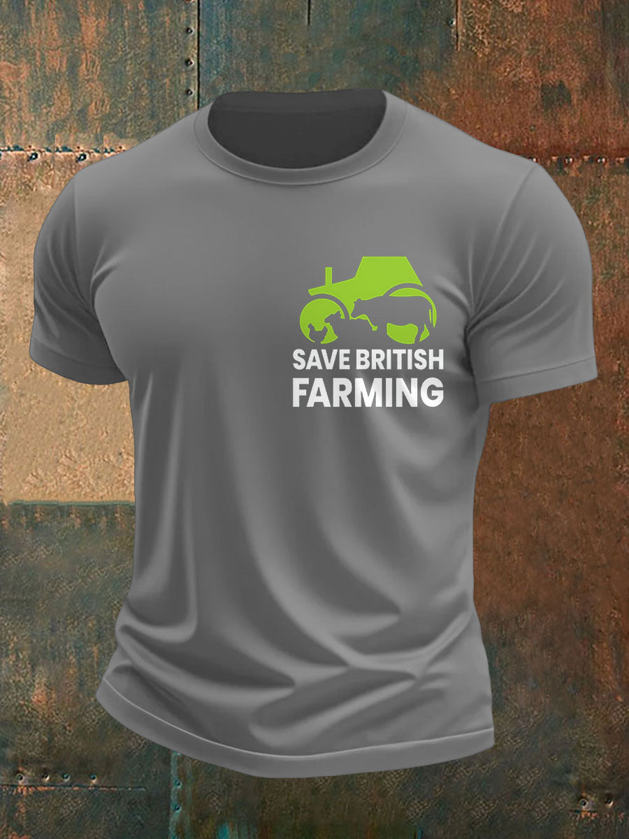 Men's Save British Farming Printed T-shirt
