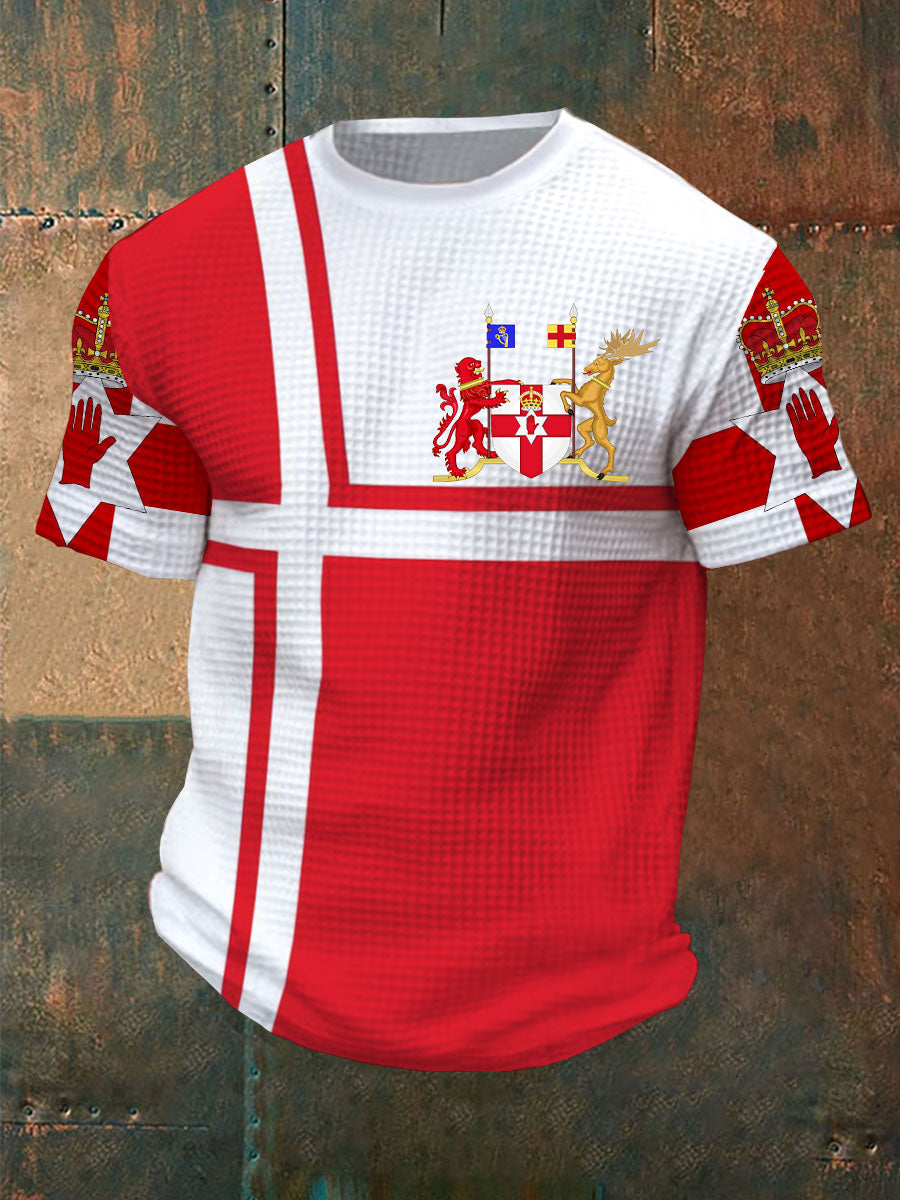 Men's Northern Ireland Waffle Print T-Shirt