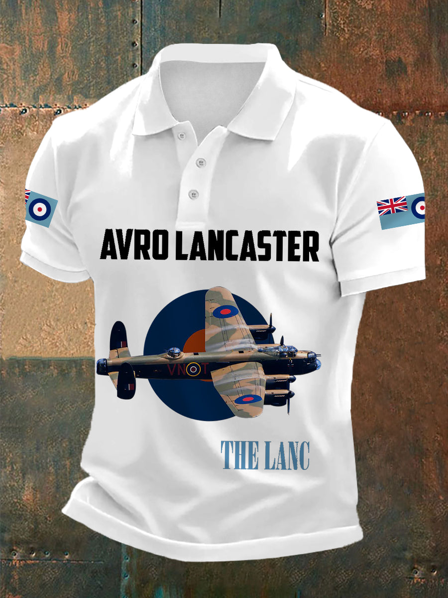 Men's Wings Of Freedom RAF Print Casual Top