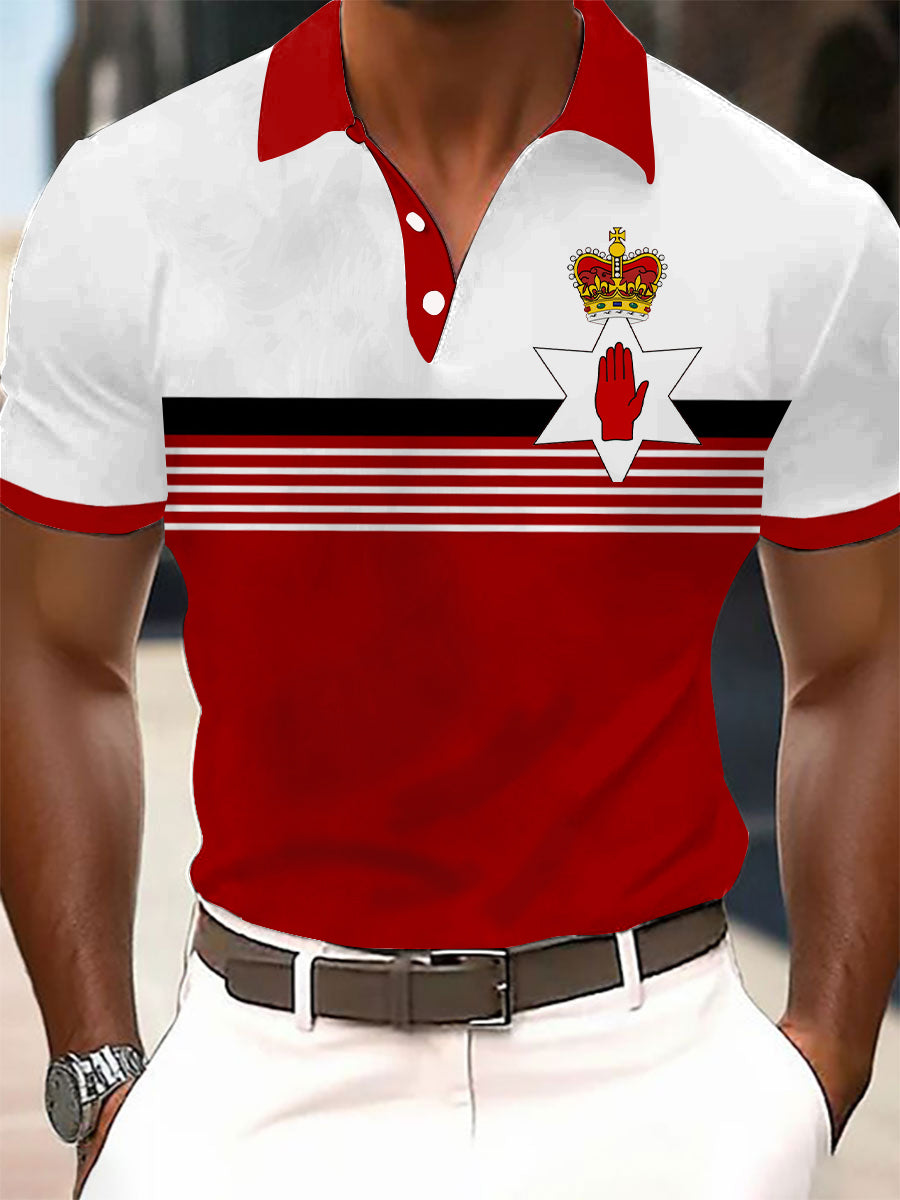 Men's Northern Ireland Printed Casual Short Sleeve Top