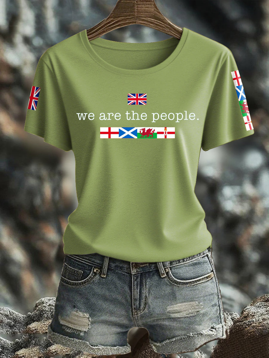 Women's UK Flag Printed T-shirt