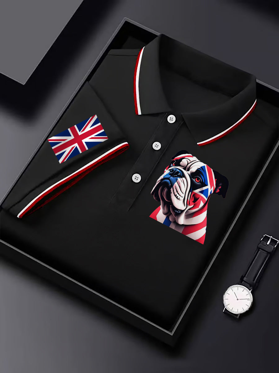 Men's Vintage England Flag Casual Shirt