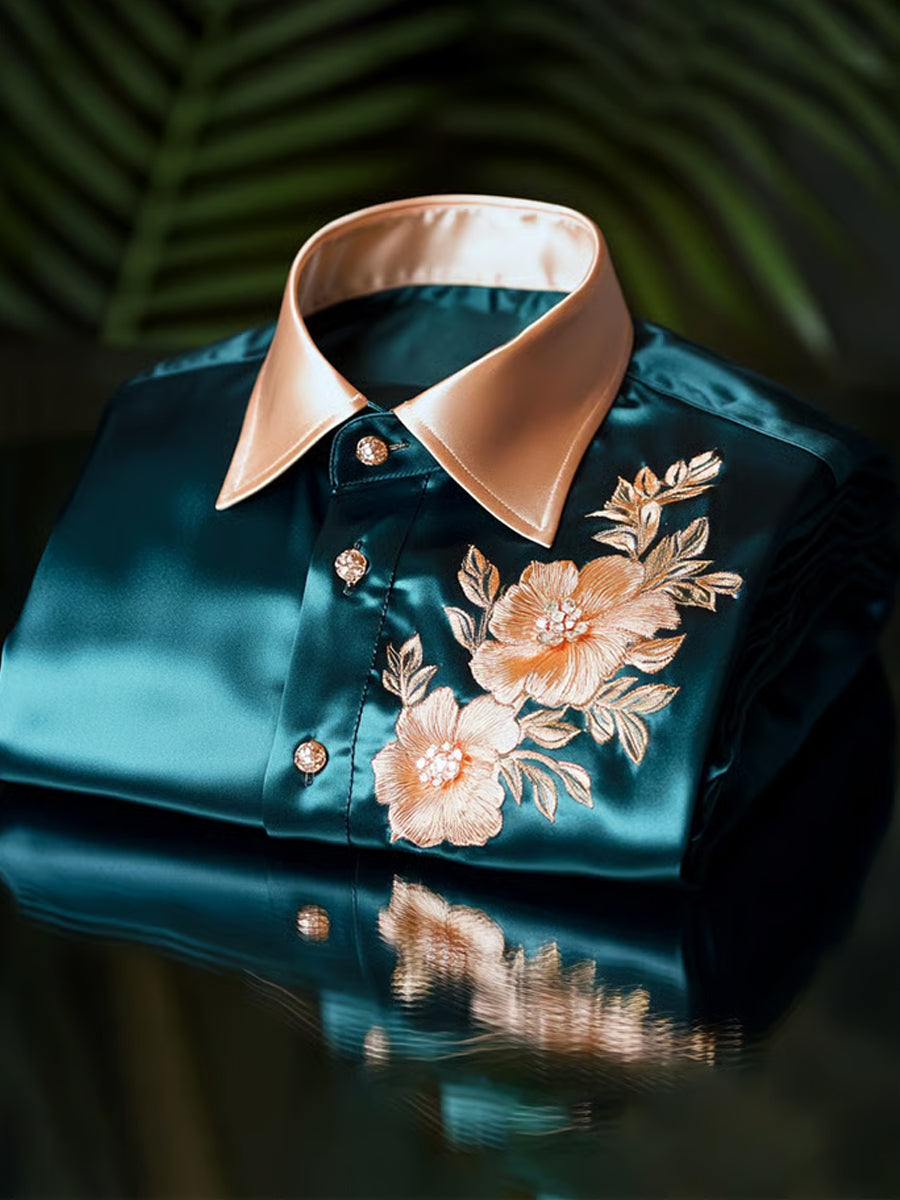 Men's Business Luxury Business Style Long Sleeve Shirt