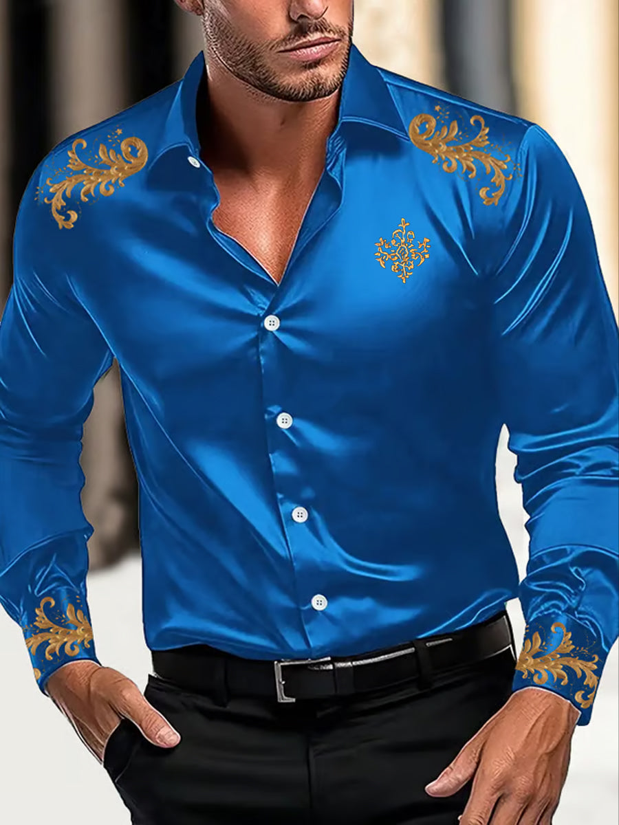 Men's Business Luxury Business Style Long Sleeve Shirt