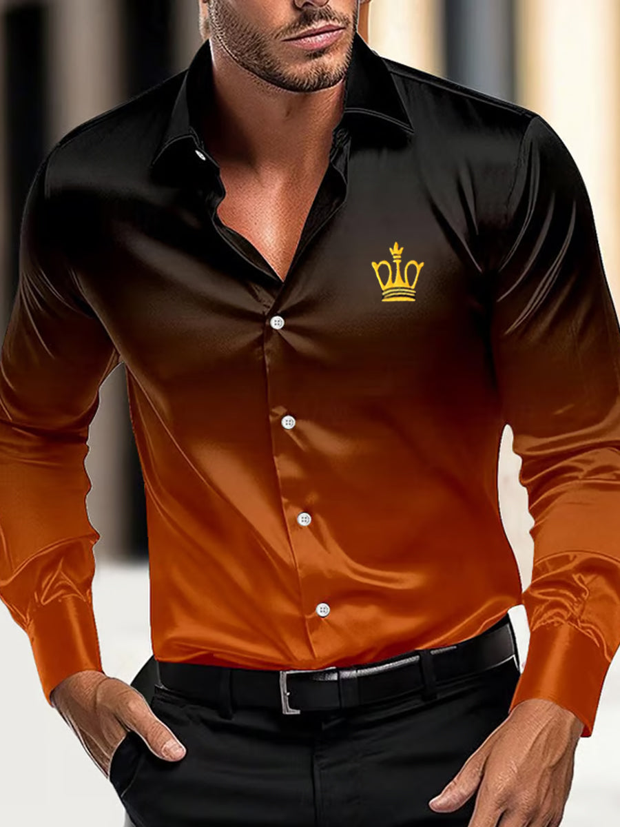 Men's Business Luxury Business Style Long Sleeve Shirt
