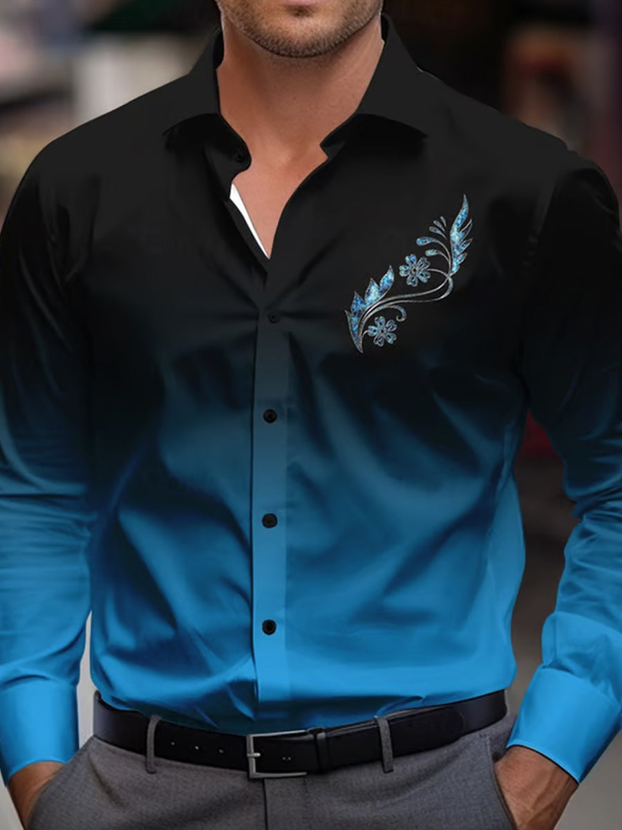 Men's Business Luxury Business Style Long Sleeve Shirt