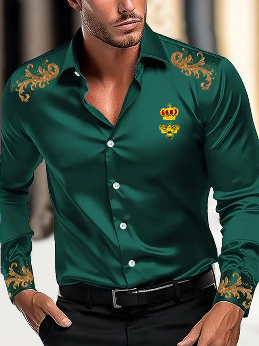 Men's Business Luxury Business Style Long Sleeve Shirt