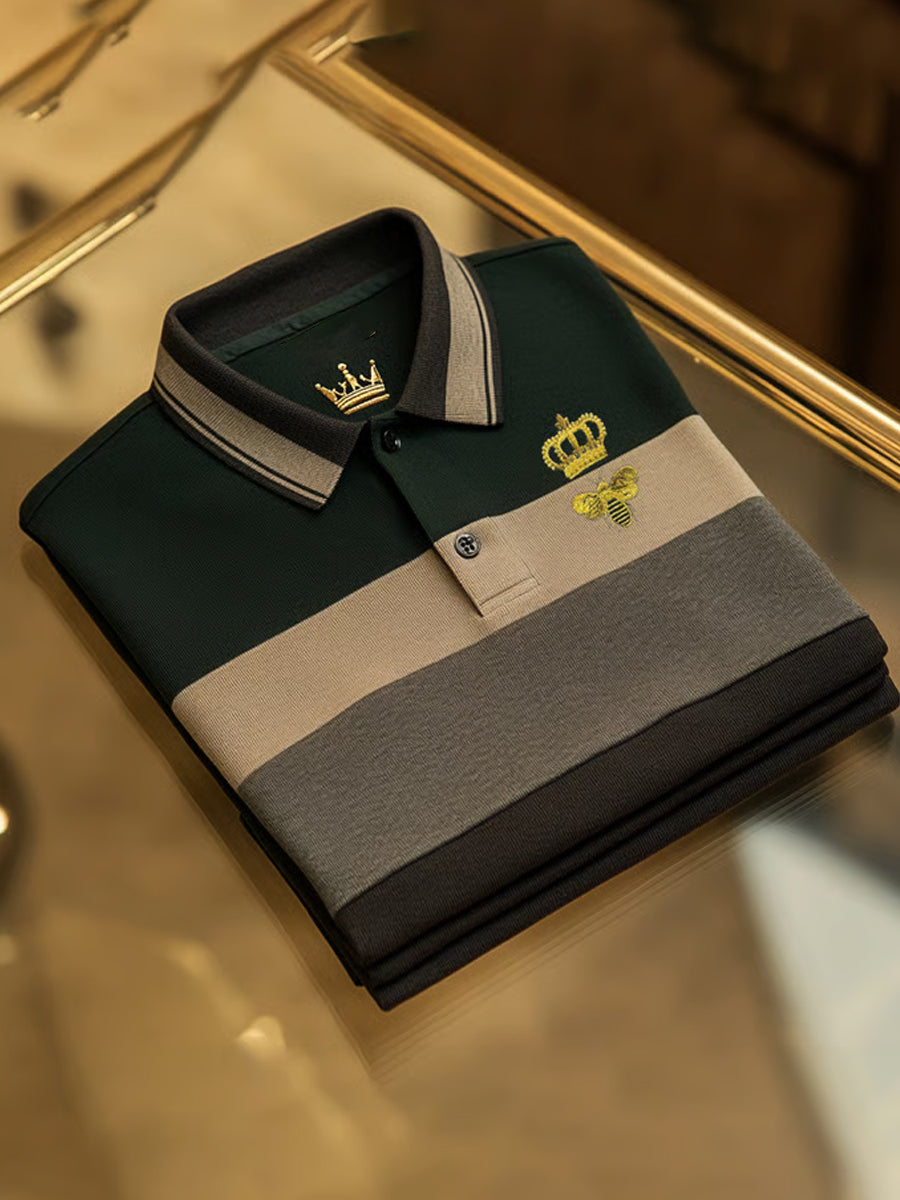 Men's Vintage Holiday Business Casual Polo Shirt