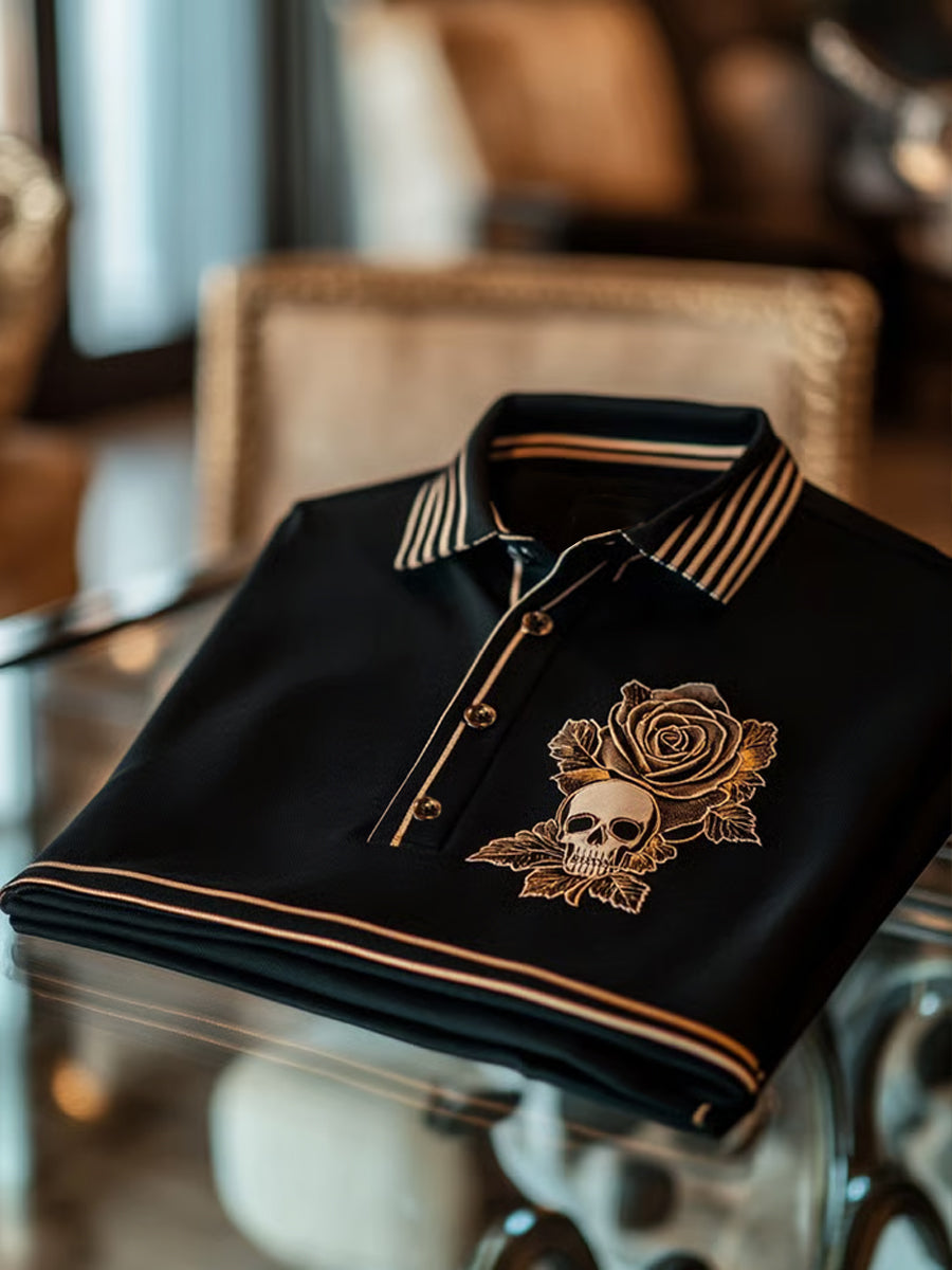 Men's Vintage Holiday Business Casual Polo Shirt