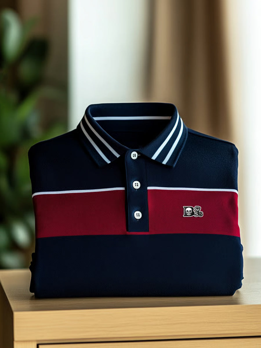 Men's Vintage Holiday Business Casual Polo Shirt