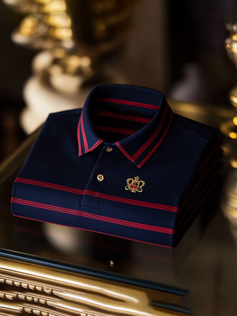 Men's Vintage Holiday Business Casual Polo Shirt