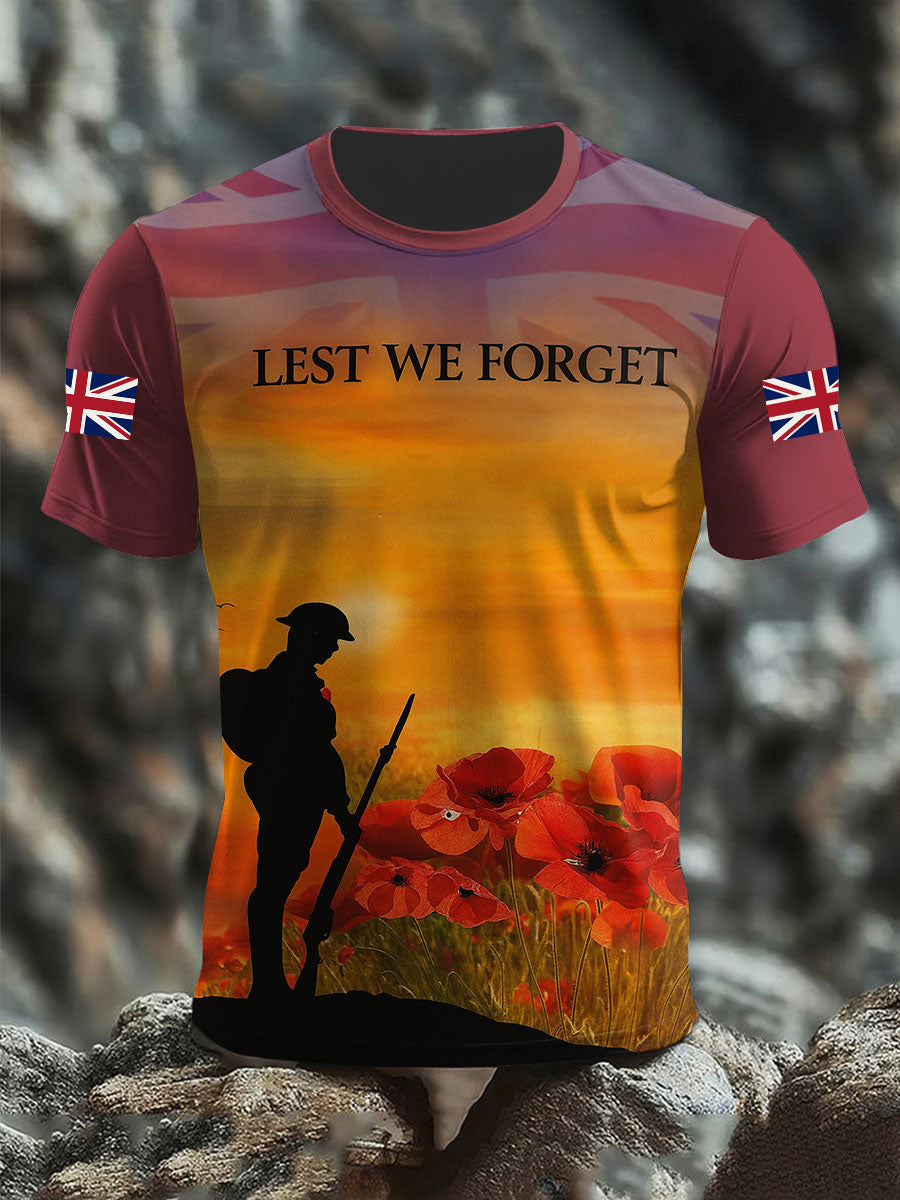 Men's Lest We Forget Short Sleeves T-shirt