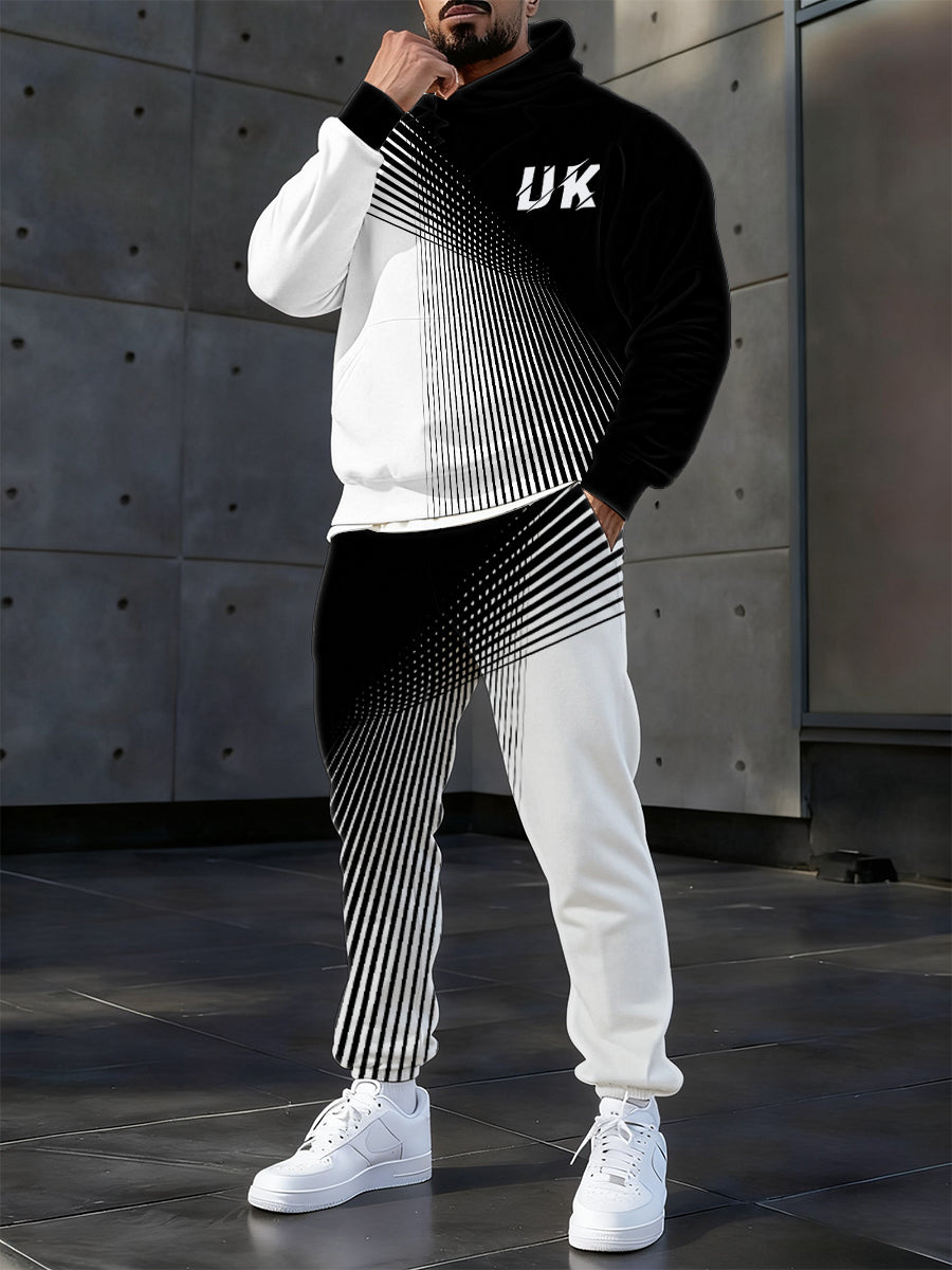 Men's Casual Hoodie And Pants Set