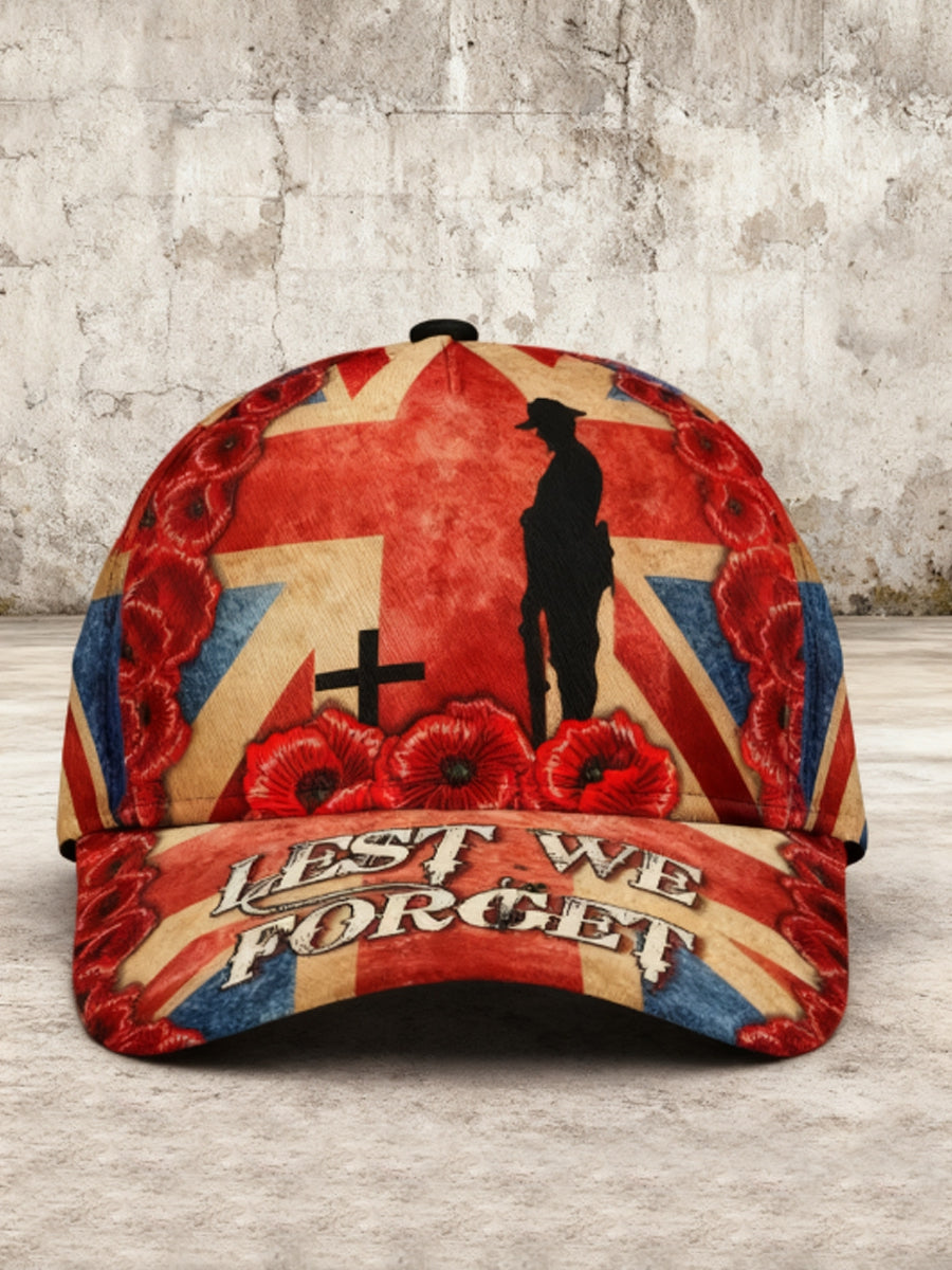 Unisex Remembrance Day Lest We Forget Hat