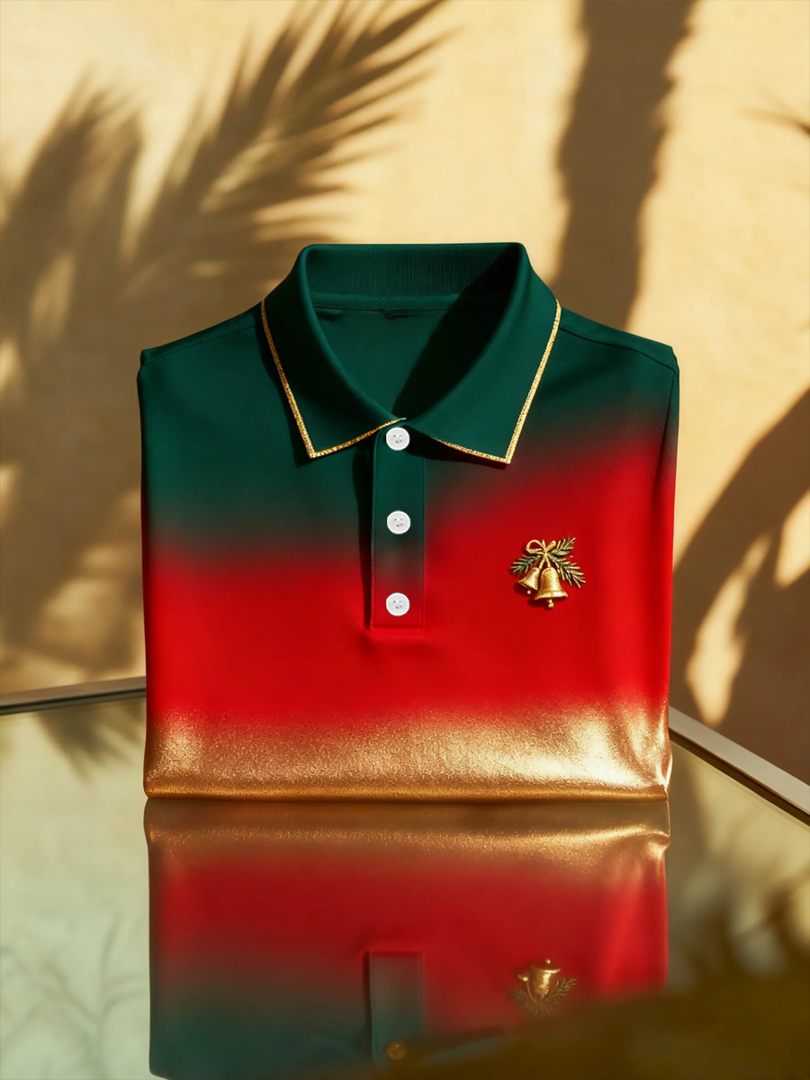 Men's Christmas Art Business Style Printed CasuaL Tops