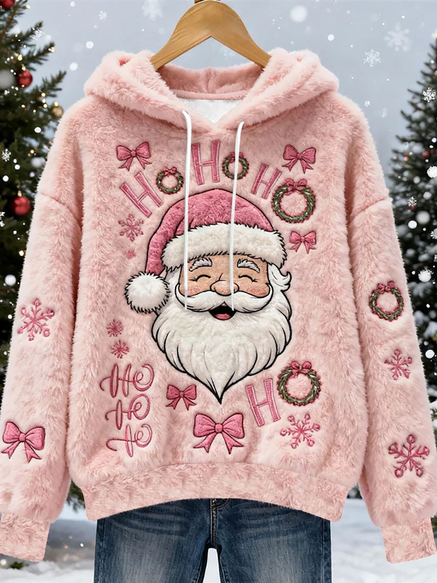 Women's Christmas Print Casual Hoodie