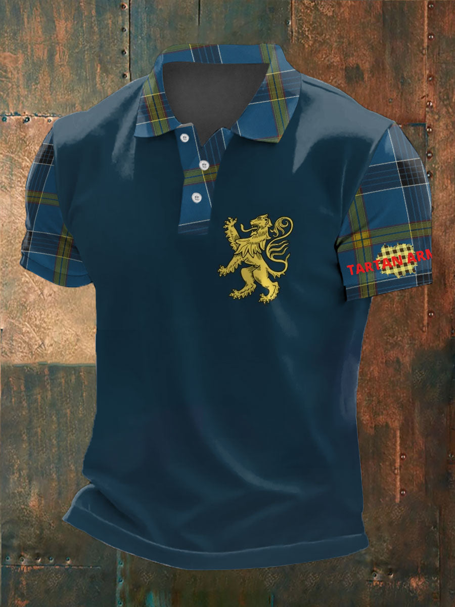 Men's UK Football Lover Scotland Printed polo shirt