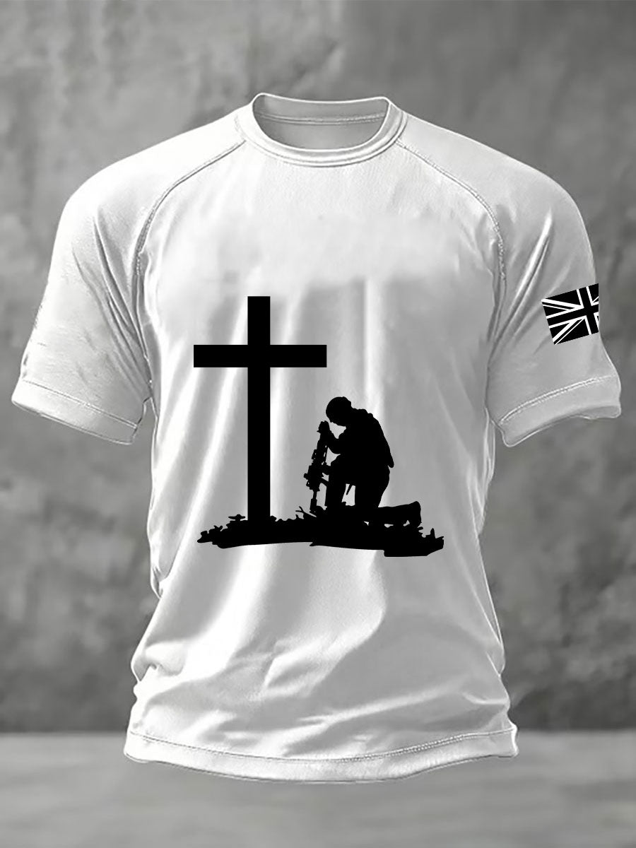 Men's Remembrance Day Printed Casual short sleeves t-shirt