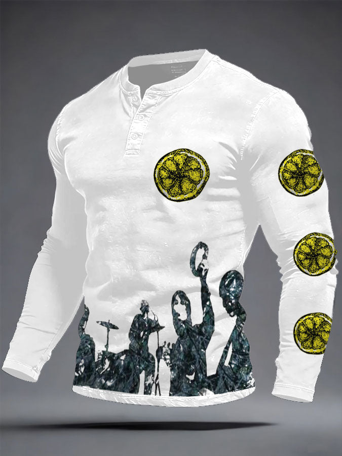 Men's iLemon Roses Music Lover Printed Tops