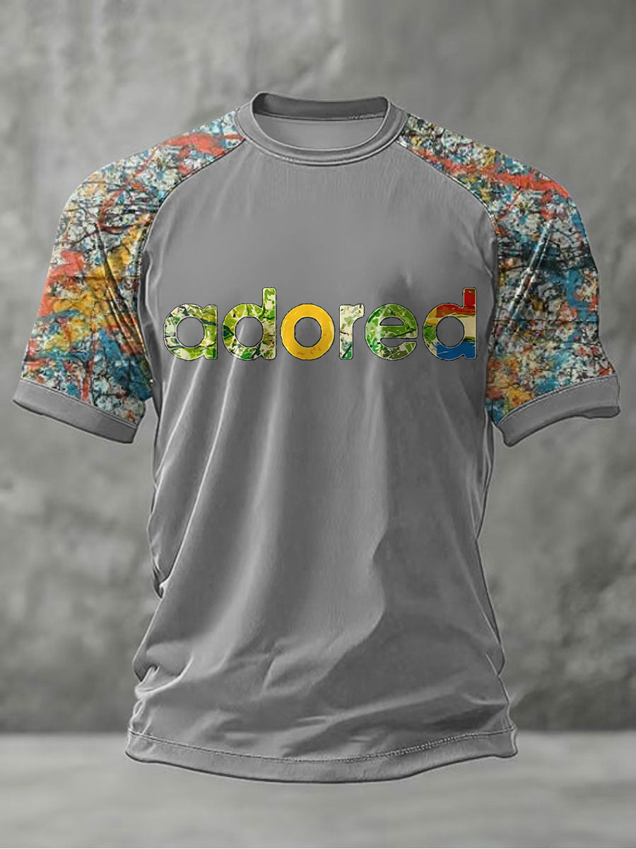 Men's Lemon Roses Music Lover Printed short sleeve t-shirt