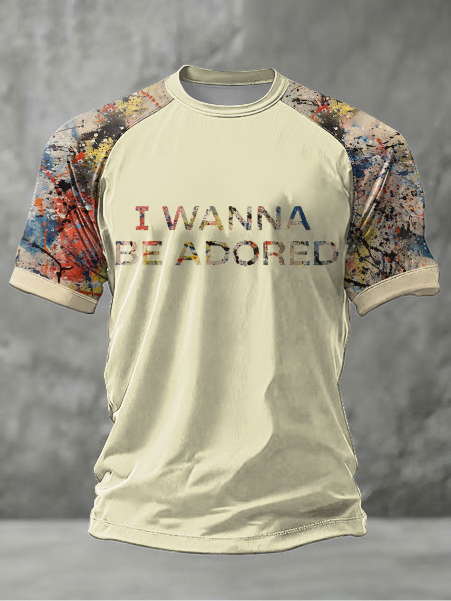 Men's Lemon Roses Music Lover Printed short sleeve t-shirt