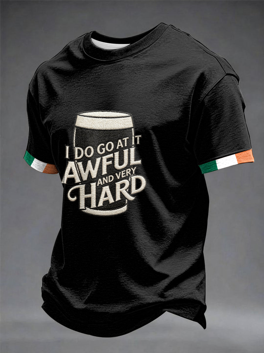 Men's St.Patrick's Day Beer Print short sleeves t-shirt