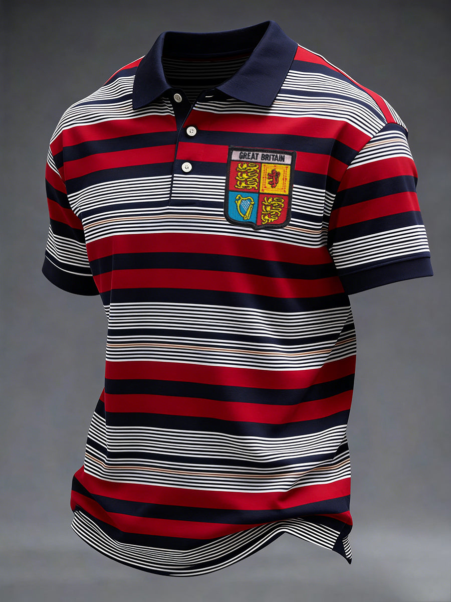 Men's Casual Striped Print Shirt