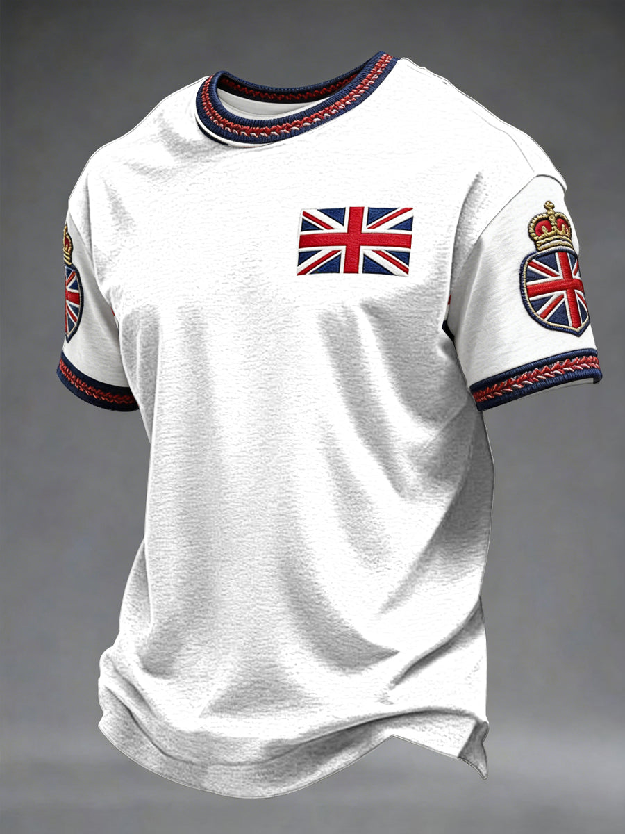 Men's British Style Printed T-shirt