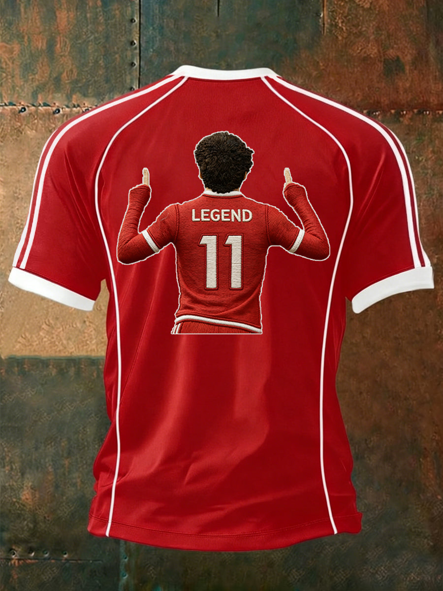 Men's Legend 11 Print Gift For Soccer Fans Casual Tee