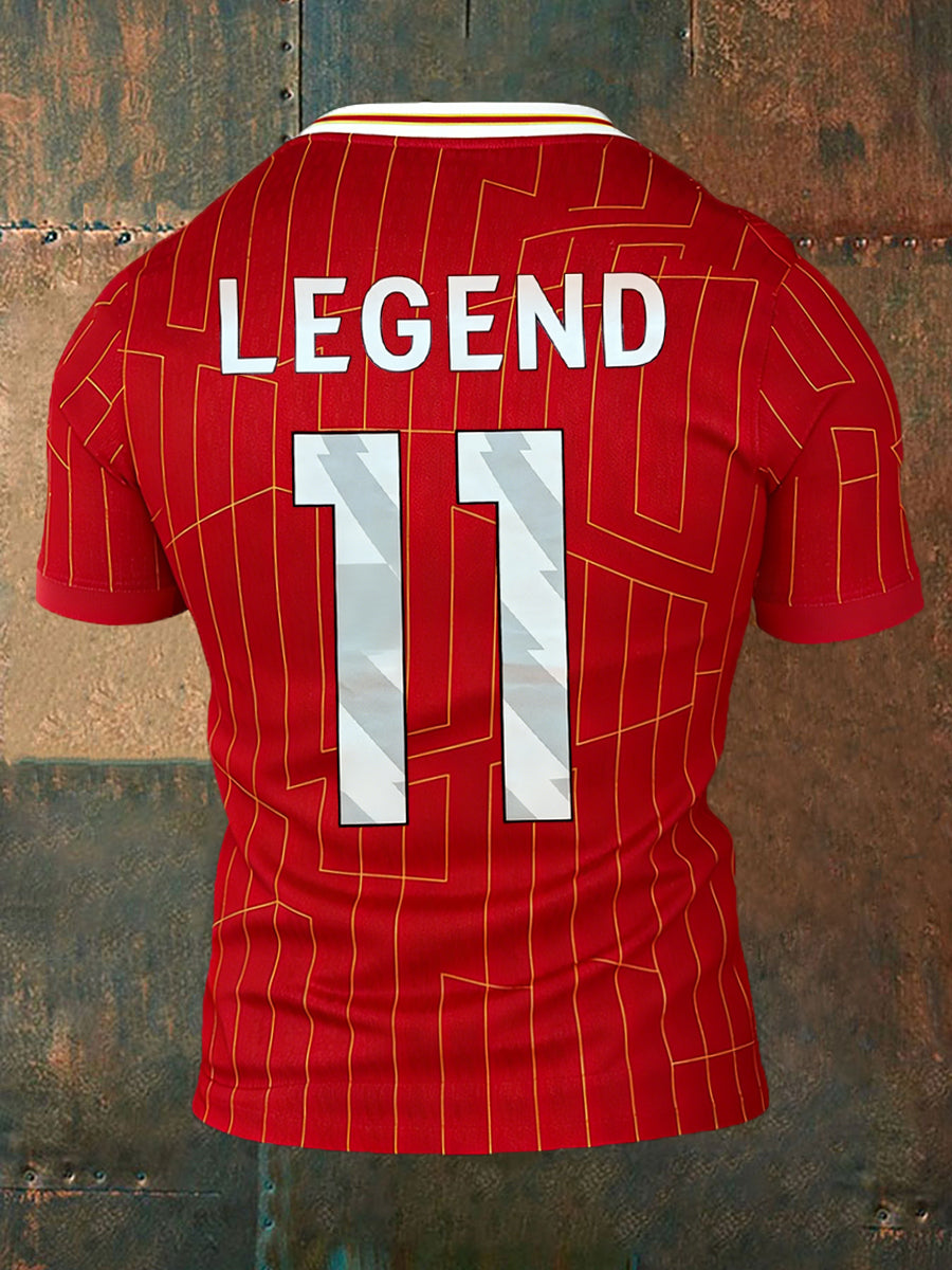 Men's Legend 11 Print Gift For Soccer Fans Casual Tee