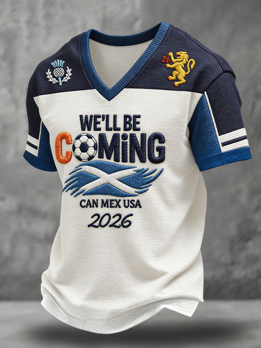 Men's Scotland Football Lover Printed T-shirt