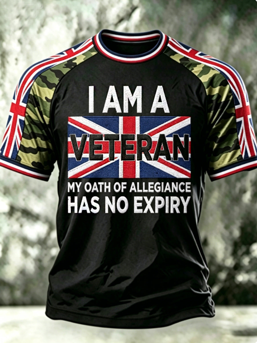 Men's I AM A VETERAN MY OATH OF ALLEGIANCE HAS NO EXPIRY Tee