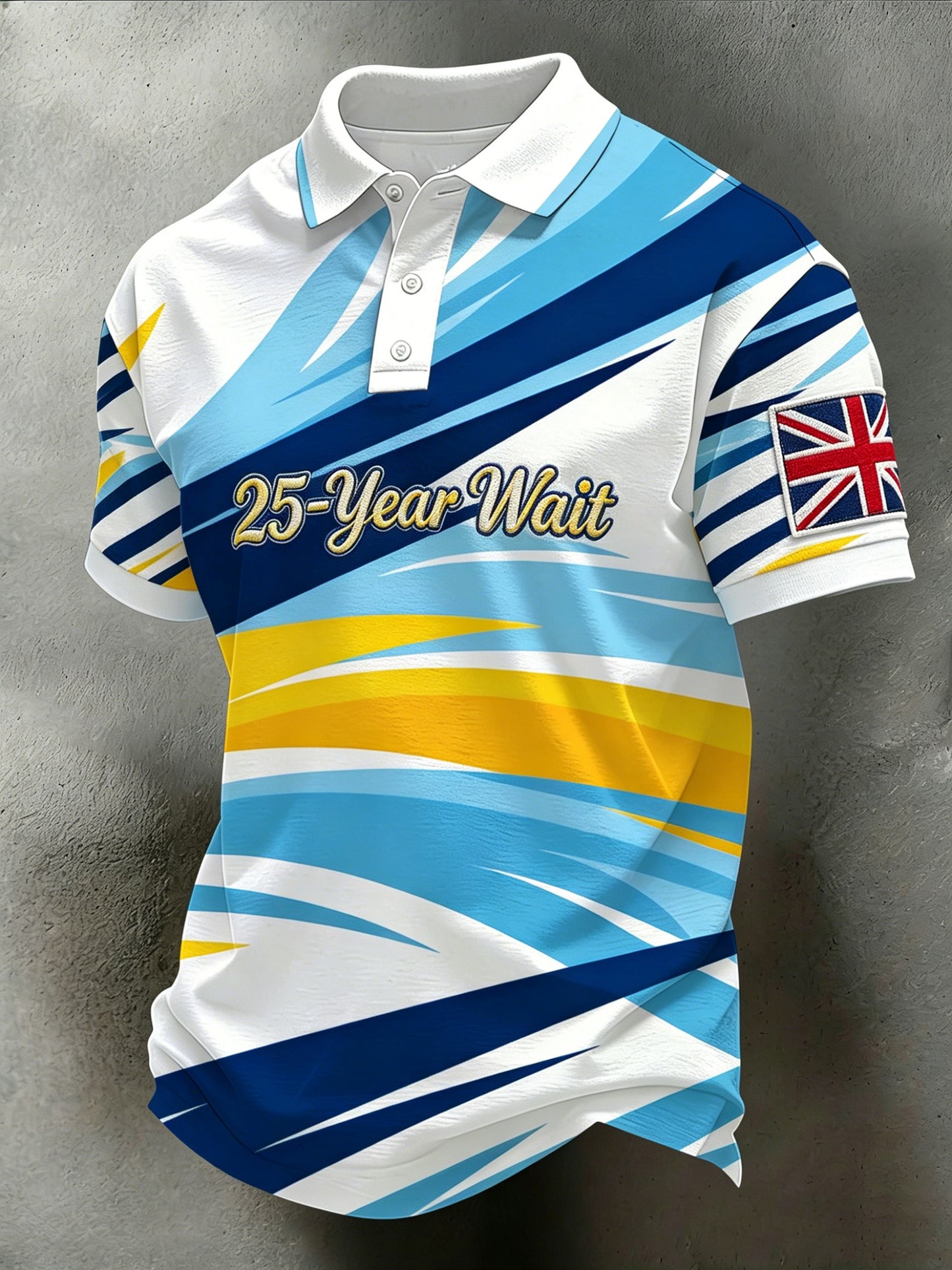 Men's Coventry Football Fan Art Print Polo Shirt