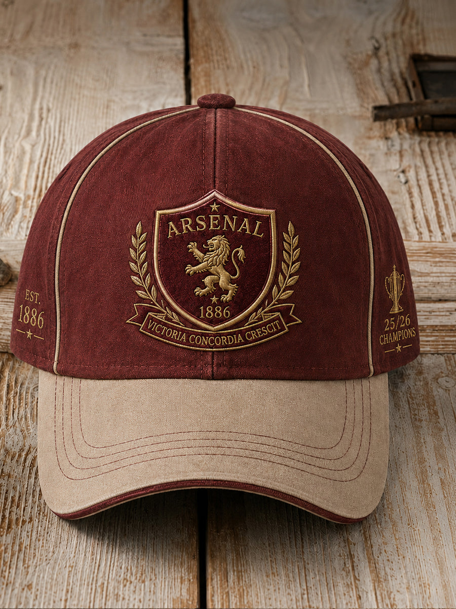 Retro Football-Themed Printed Hat