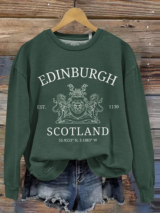 Women’s England Scotland Printed Sweatshirt Dark Green / S