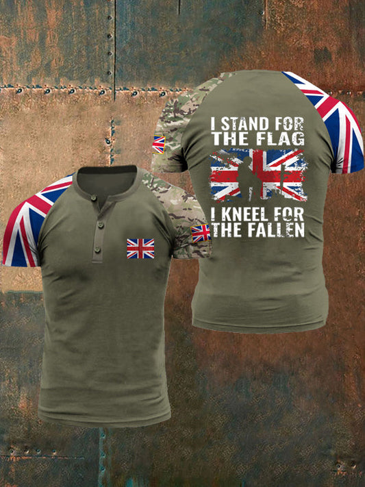 Men’s Kneel For The Fallen T Shirt Army Green / S