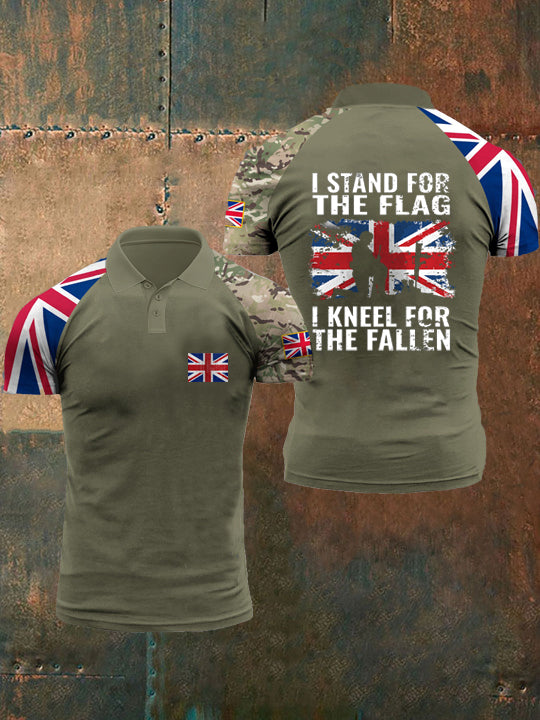 Men’s Kneel For The Fallen T Shirt Army Green / S