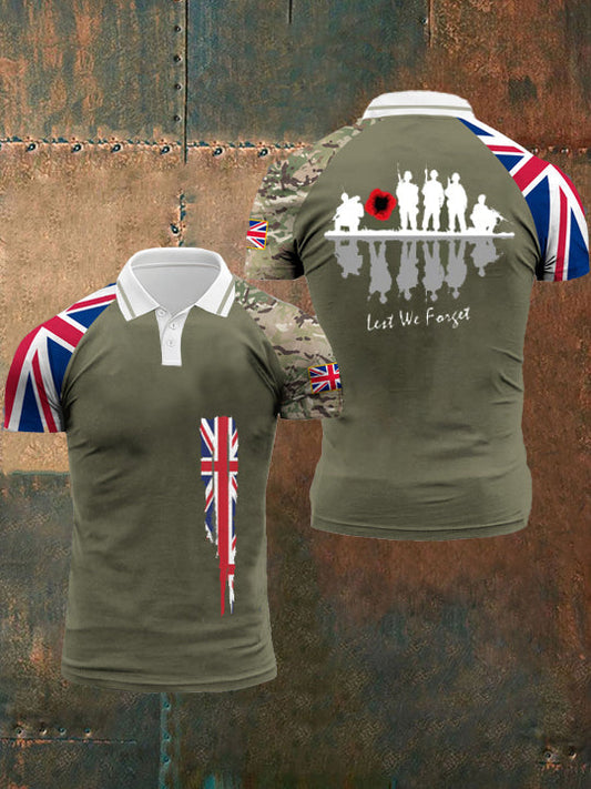 Men’s Three Buttons Shoulder Sleeve T-Shirt Army Green / S