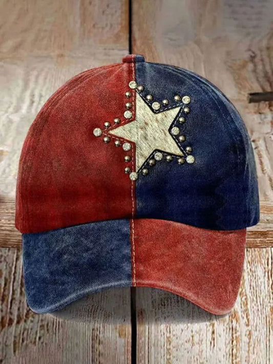 Independence Day Flag Print Unisex Hat As picture / JM