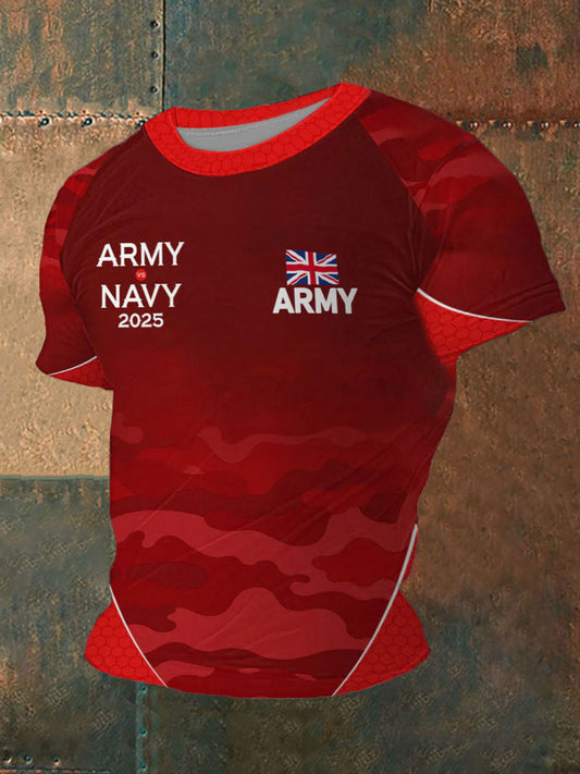 Men’s Honour Our Armed Forces Printed Casual T-Shirt Red / S