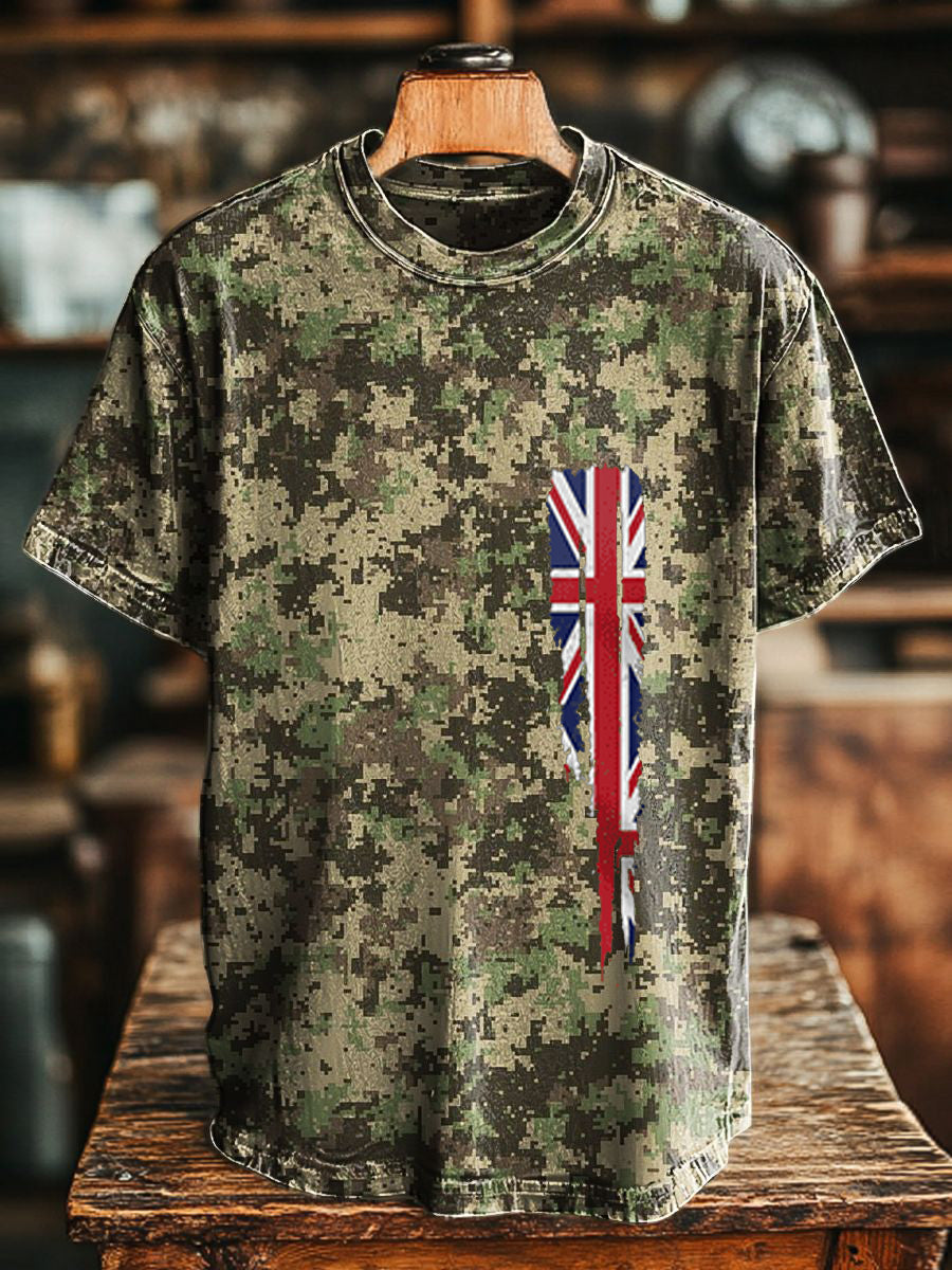 Men's Flag Print Top