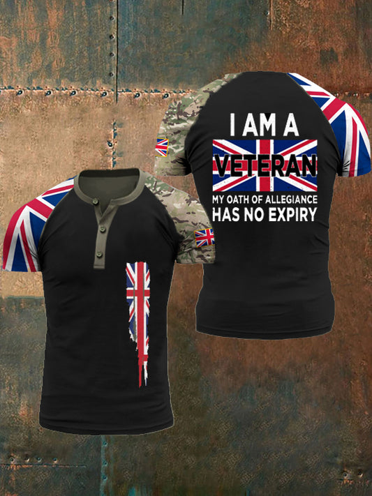 Men's Flag Print Top